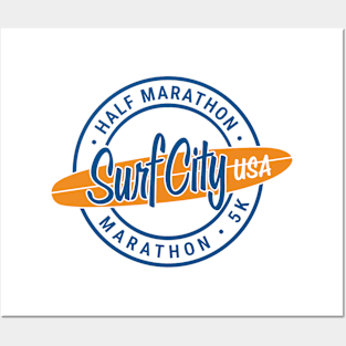 surf city usa marathon Posters and Art